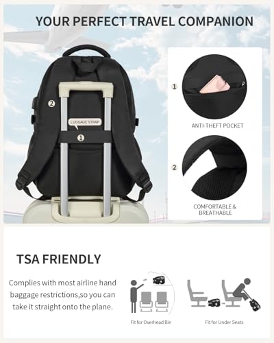 Image of Cute School Backpack for Teen Girls, 3Pcs Kids Bookbag with Lunch Box Pencil Pouch for Elementary Middle High School College, Water Resistant Laptop Backpacks Back to School Gift Black Pink Tartan