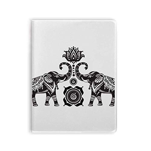 Agenda couverture souple motif éléphant carnet de notes et planification