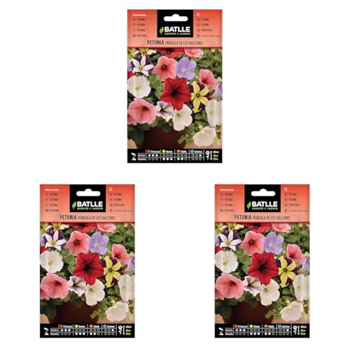 Semi di Fiori – Petunia Pendula dei Balconi – Batlle (Confezione da 3)