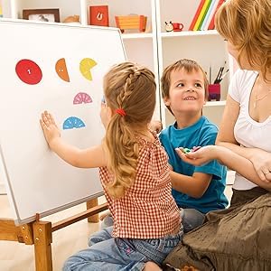 Neuytiky Mathematik-Ressourcen, Magnetische Bruchrechnen Material, Bruchrechnen Material Magnetisch, Magnetische Bruchfliesen und Bruchkreise für 3+ Kinder, Mathe Grundschule Material