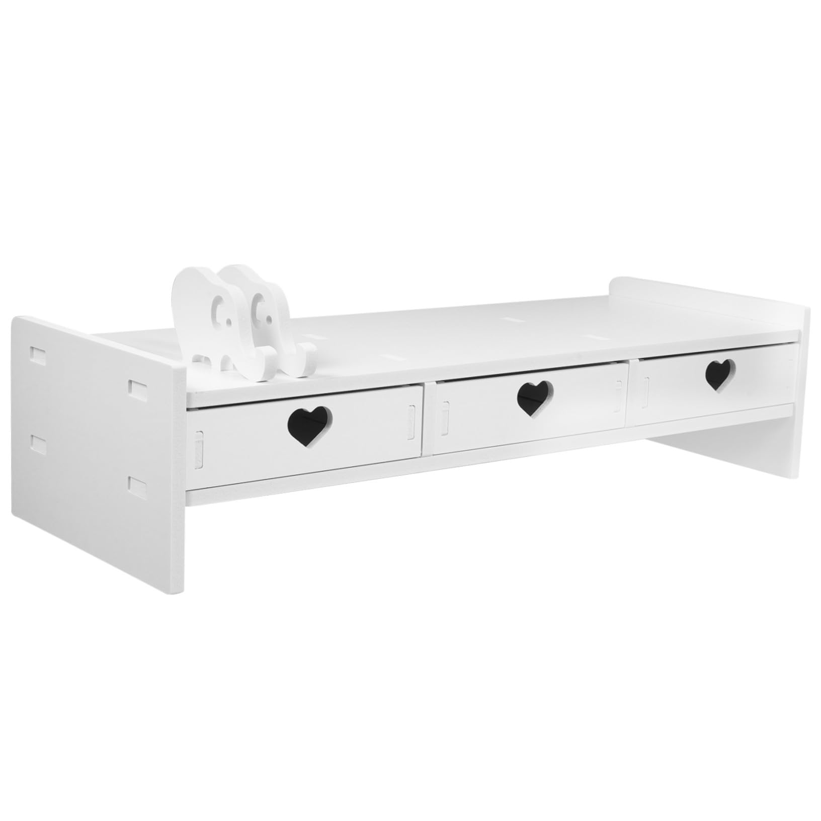 Support écran ordinateur minimaliste pour un bureau en télétravail épuré