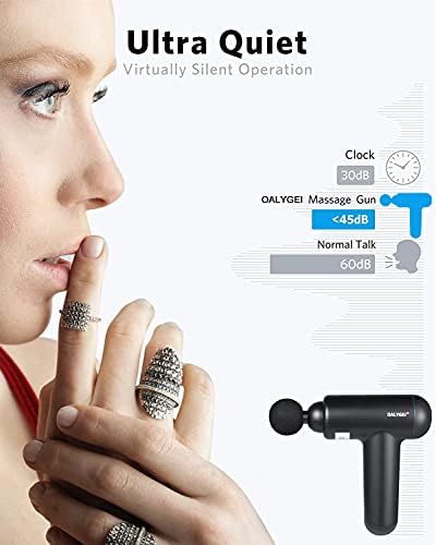 Muscle Massage Gun Deep Tissue UK, OALYGEI Percussion Massager - Handheld Electric Body Sports Massagers for Athletes Pain Relief&Relax, Super Quiet Brushless Motor Cordless Mini Gun (UK Massage)