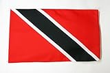 Enganches : Ojales metálicos AZ FLAG Bandera de Trinidad Y Tobago 150x90cm - Bandera TRINITENSE 90 x 150 cm