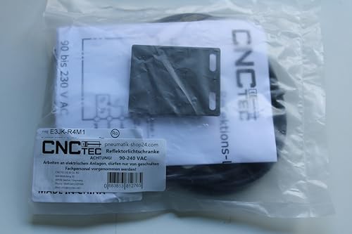 Reflektor-Lichtschranke 230 Volt AC Reflexions-Lichtschranke Lichtschranke mit Spiegel IR-Lichtschranke bis zu 4 Meter