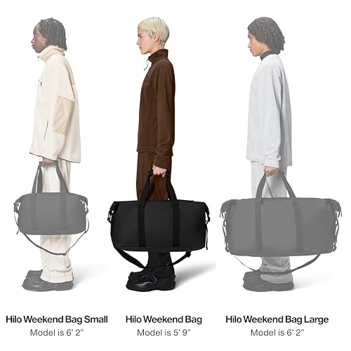 RAINS Regular Weekend Bag - Waterproof Travel Duffel for Men and Women - Duffle with Coated Zip, Adjustable Strap4