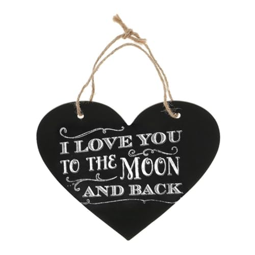 PRETYZOOM 2Pcs Heart Shaped Blackboard Decor Double Sided Message Board with Linen Rope Versatile for Notes Wall Hanging Decoration for Home Parties and Events
