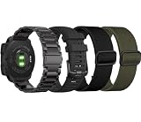 Picture of 4Pack Band for Garmin Instinct 1/2 Solar Watch Bands, Instinct 3 45mm Solid Stainless Steel Replacement Wristband Strap Men for Garmin Instinct Tactical/Tide/Esports/Solar, Instinct2
