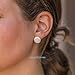 Pendientes de Mujer de Perlas Cultivadas de Agua Dulce tipo Moneda SECRET...