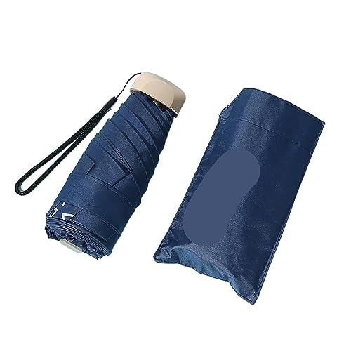 Paraguas de bolsillo solar plegable y sombrilla ligera anti-UV para verano