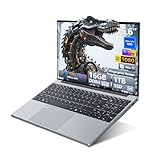 Ordinateur Portable 15,6 Pouces Celeron N95, PC Portable Win 11, 16 Go RAM 1 To SSD, Laptop avec Écran FHD IPS 1920x1080, Clavier Rétroéclairé Lecteur d'Empreinte Digitale, USB3.0, HDMI, Wi-Fi5, BT4.2