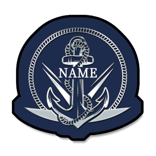 VWCSDSCS Personalized Nautical Boat Anchor Decor Accent Mat Nautical Themed Decorative Rugs Boat Mat Anchor Rudder Compass Carpet Floor Runner Area Rugs for Home Dining Living Room Bedroom