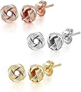 Set of Three Love Knot Earrings