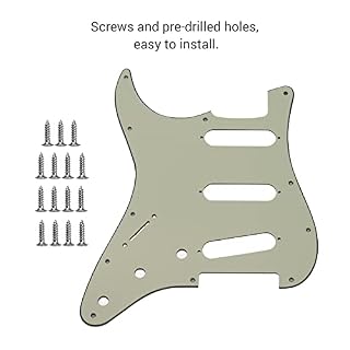 SHUIYUE Pickguard Guitare 11 Trous gaucher Pickguard 3 Panneaux avec vis pour Guitare St,matériel de pickguard de… - Les Beatles, Paul McCartney, John Lennon, RIngo Starr, George Harrison SHUIYUE Pickguard Guitare 11 Trous gaucher Pickguard 3 Panneaux avec vis pour Guitare St,matériel de pickguard de… – Image 2