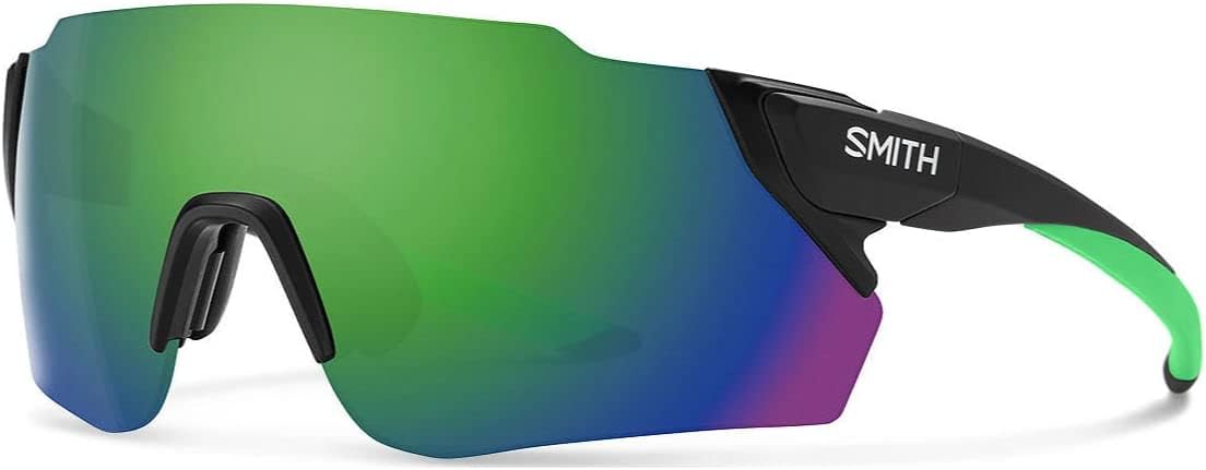 SMITH mens Attack MagSunglasses One Size Matte Black Reactor / Chromapop Green Mirror