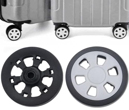 Luggage Wheels 4pcs Replacement Wear Resistant Rubber Mute Caster Suitcase Replacement Wheels Luggage Replacement Wheels kit Suitcase Spinner Wheels for Most Luggage Black 8mm2