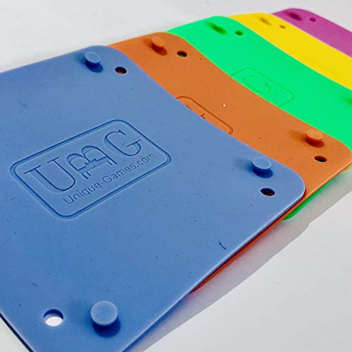 UBG - Unique Board Games - Dice Tray, Collapsible Board Game Storage Bowls, Portable Folding Tray Accessory Holds Tabletop Bits, Chits, Components, Pieces, Dice | 5-Pack