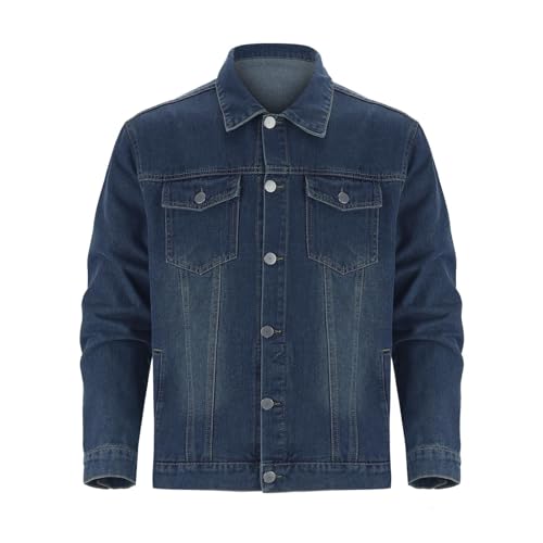 Veste en jean hommes légère streetwear style cargo tactique printemps