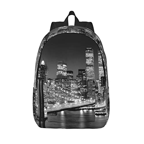 Grand sac à dos pour ordinateur portable motif tortues de mer New York taille S pour étudiant