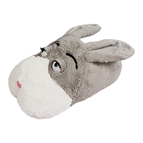RTPR Calor de invierno de espuma para el hogar antideslizante zapatos de algodón de conejo de dibujos animados espesados cálidos para casa invierno zapatillas de felpa par paquete completo zapatillas