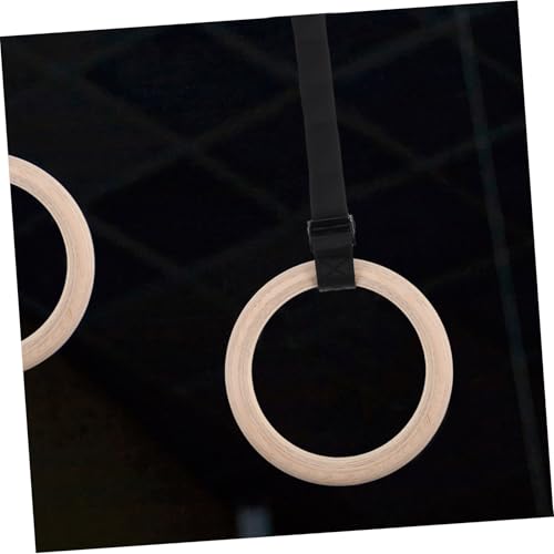 Anillas de gimnasia de madera con correas ajustables GALPADA miniatura 6