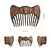 Handmade Wooden Hair Comb for Women Eco-Friendly Natural Wood Detangling Comb Gentle on Hair and Scalp Perfect for Thick Curly or Fine Hair Sustainable Beauty Hair Care Tool (Walnut Owl)