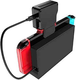 BONJIU Radiator Base Cooling Fan with Temperature Display for Switch Heat Sink, Switch