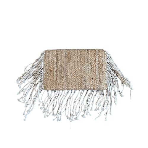 Generic Indie Jute Crossbody Bag Rope Fringes Bohemian Hipster Beach Wedding Natural Boho Summer Handcrafted in India Handbag2