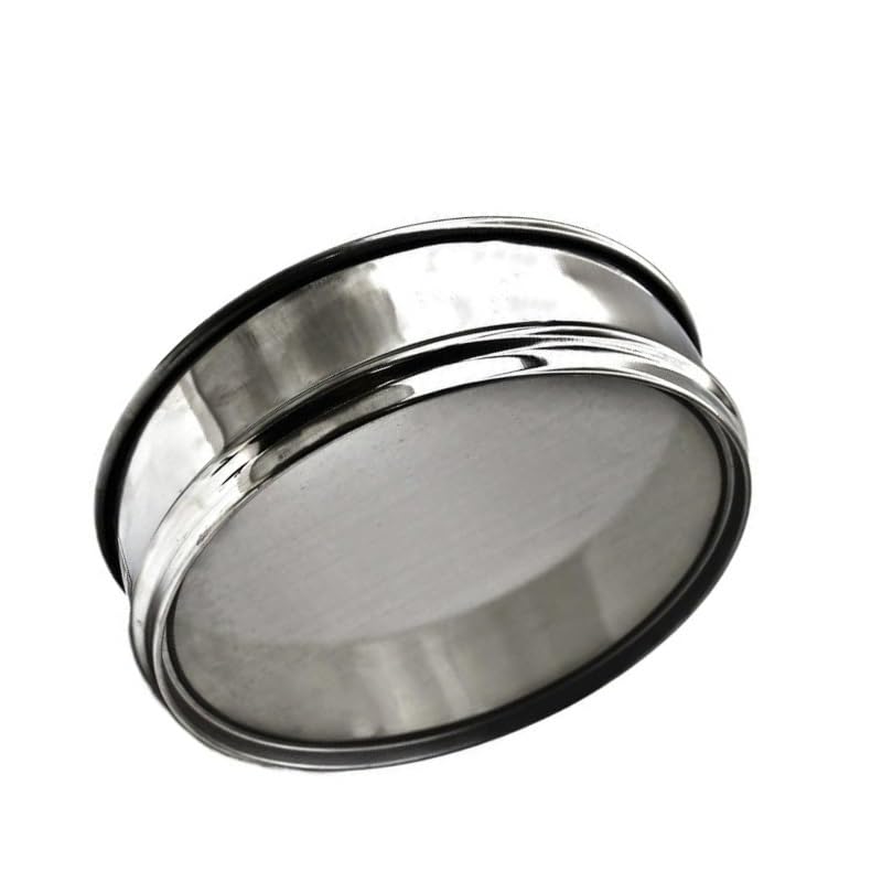 All Stainless Steel 500 Mesh Analysis Sieve - 0.03 mm Lab Test Sieve for Sampling & Inspection - R20cm