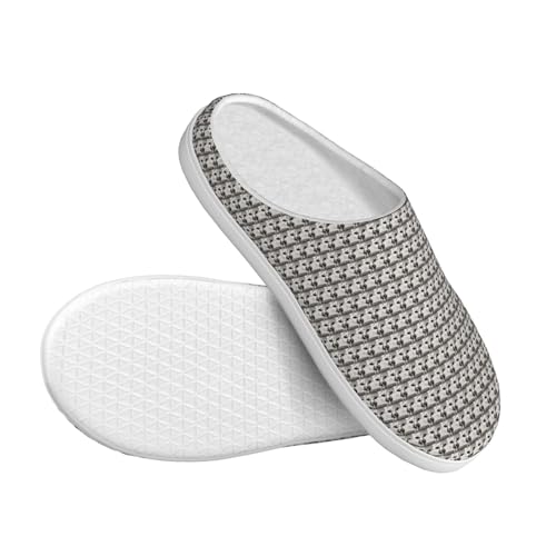 Chaussons imprimé vache avec semelle TPR résistante intérieur extérieur - 3