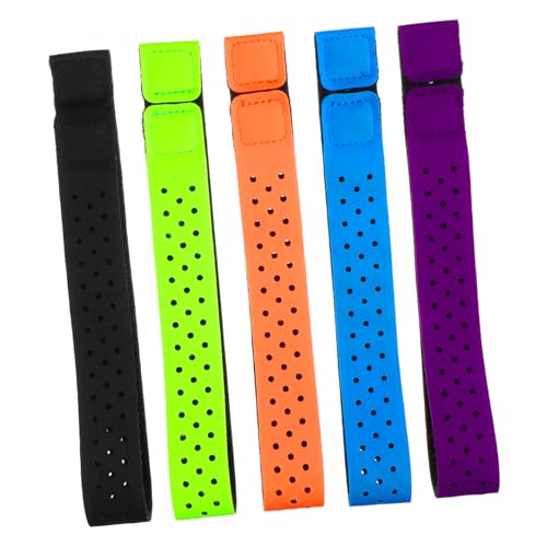 Sosoport Monitor Replacement Straps 5 Pack Adjustable for Fitness Comfortable Fit Sturdy Multi-Color Sports Accessory