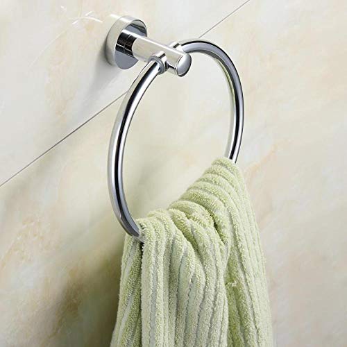 Porte-serviettes mural cuivre chromé support de drap de bain moderne et robuste - 4