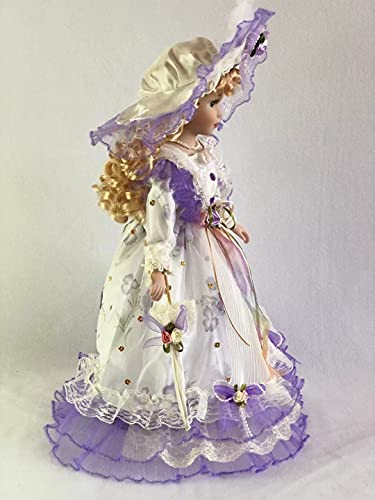 Muñeca Victoriana de Porcelana J.Misa 18 pulgadas miniatura 2