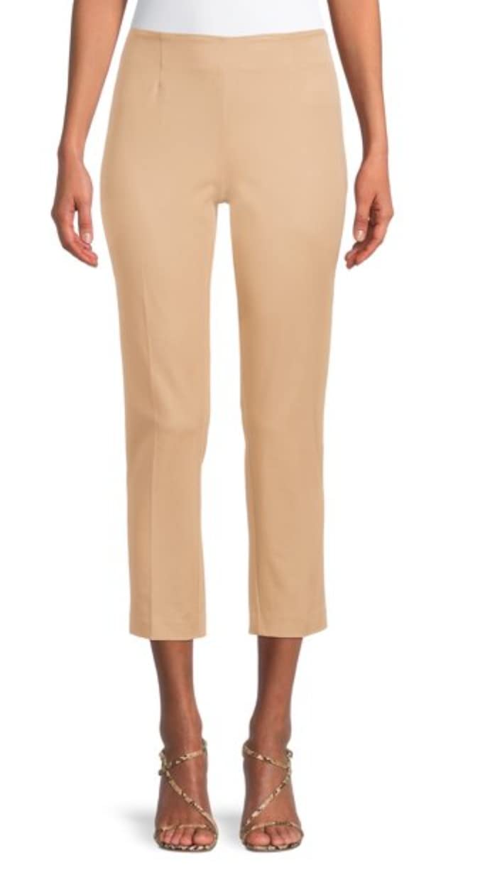 Time Tru Womens Skinny Pants Brown 8