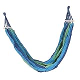 POPETPOP Hamaca Doble para Exterior De Camping Hamaca Paracaídas y Columpio Madera Antivuelco para Acampar y Dimensiones