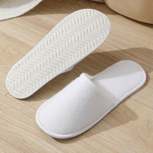 OUDQFCJ 2 Paar Hotel Hausschuhe Einweg Gäste Bequem und Atmungsaktiv Universalgröße SPA Familiengäste Unisex