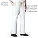 WonderWink Womens Flare Leg Cargo Medical Scrubs Pants, White, Medium US