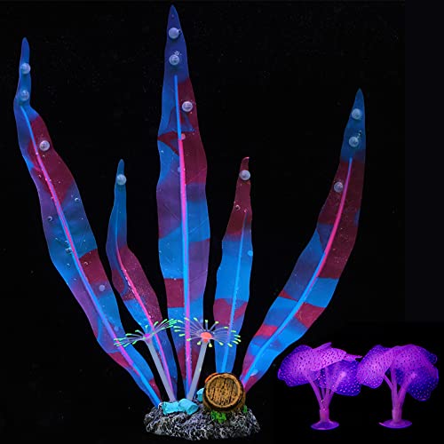 Decoración de Adorno de Coral para Acuario de Pecera, Decoración del Acuario Coral Artificiales, Artificiales para Acuario Plantas Luminosas, para Decoraciones de Peceras Cover