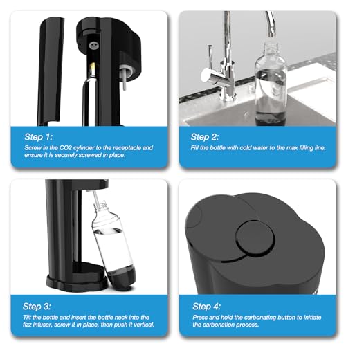image for Rollibot Sparkling Water Maker Soda Maker (CO2 Cylinder Not Included),
