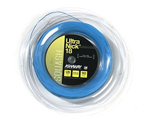 Corde de squash Ashaway Ultranick 18 pour remplacer le cordage usé sur bobine 110m