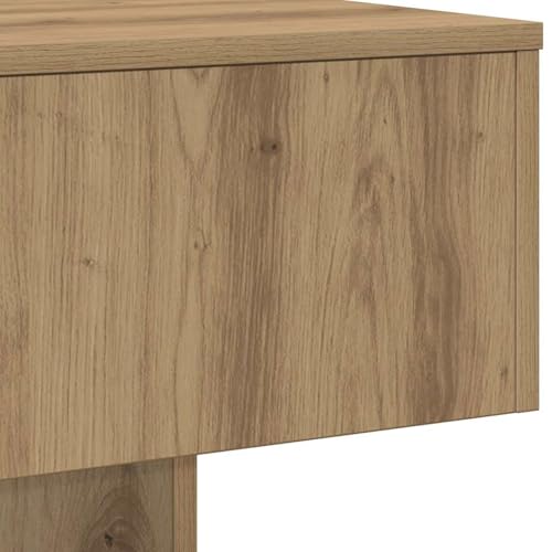 Table basse en chêne artisanal robuste supportant 60kg - 7