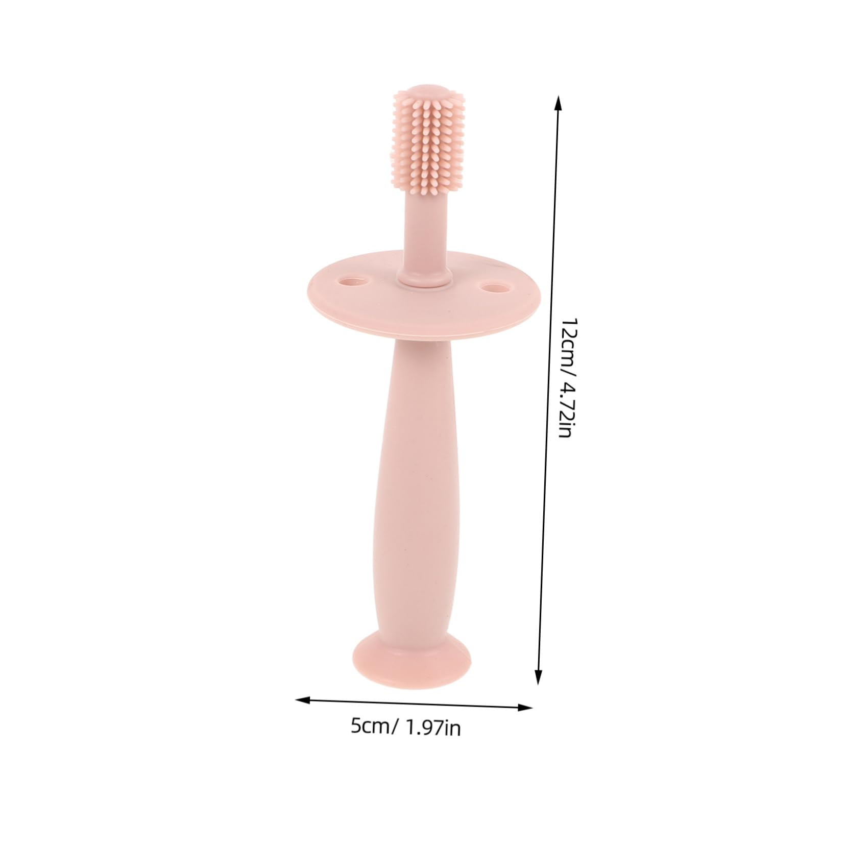 GOOHOCHY Silicone Toothbrush for Kids Manual Brush Toddler Oral Care Chewing Safe