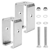 Strut Channel Bracket,Track Clamp for Use1-5/8 Wide & Beam Unistrut Trolley,Galvanized Steel-2 Pack