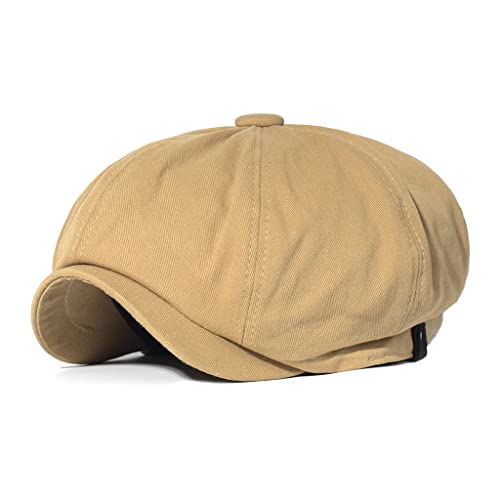 Casquette de journal vintage confortable pour protéger du vent frais de mi-saison