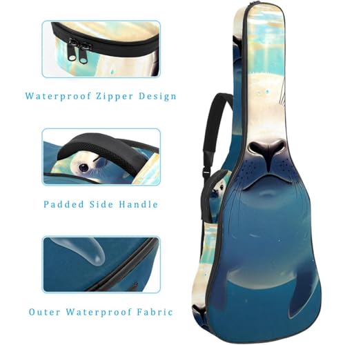 Housse de guitare acoustique imperméable pour transporter vos accessoires