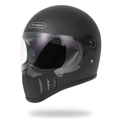 フルフェイスへルメット HORIZONHELMETS マットブラック JADE (XL:60~62)