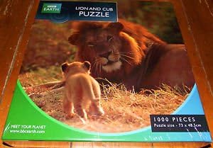 BBC Earth Jigsaw Puzzle - 1000 Piece Jigsaw Lion and Cub