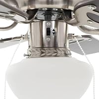 KTHLBRH Deckenventilator 82 cm Dunkelbraun mit Leuchte – Ansicht 7