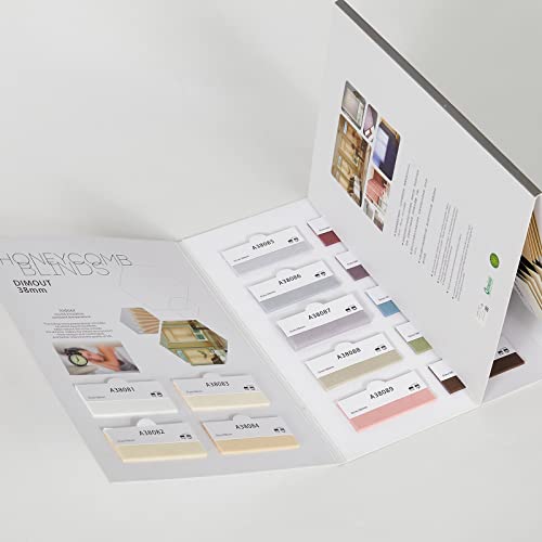 Persilux Blackout & Light Filtering Cellular Shades Fabric Samples, 14 Colors #TOP3