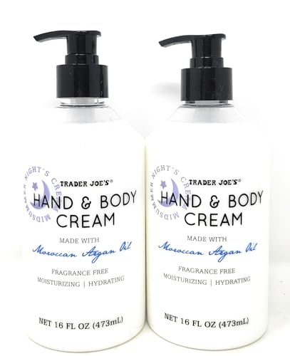 Generic Trader Joe's Midsummer Nights Cream Hand & Body Lotion with Moroccan Argan Oil, Pack of 2
