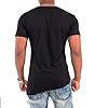 Hip Hop T-Shirt Men's Asymmetric Design Punk T-Shirt Gothic Tops Henley T-Shirt Side Split Long Tee Shirts Short Sleeve Shirt Round Neck Summer Henley Shirt Vintage Muscle Shirt, black, M #1